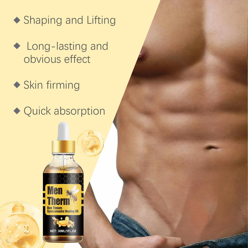 Men Therm Bee Venom Gynecomastia Heating Oil