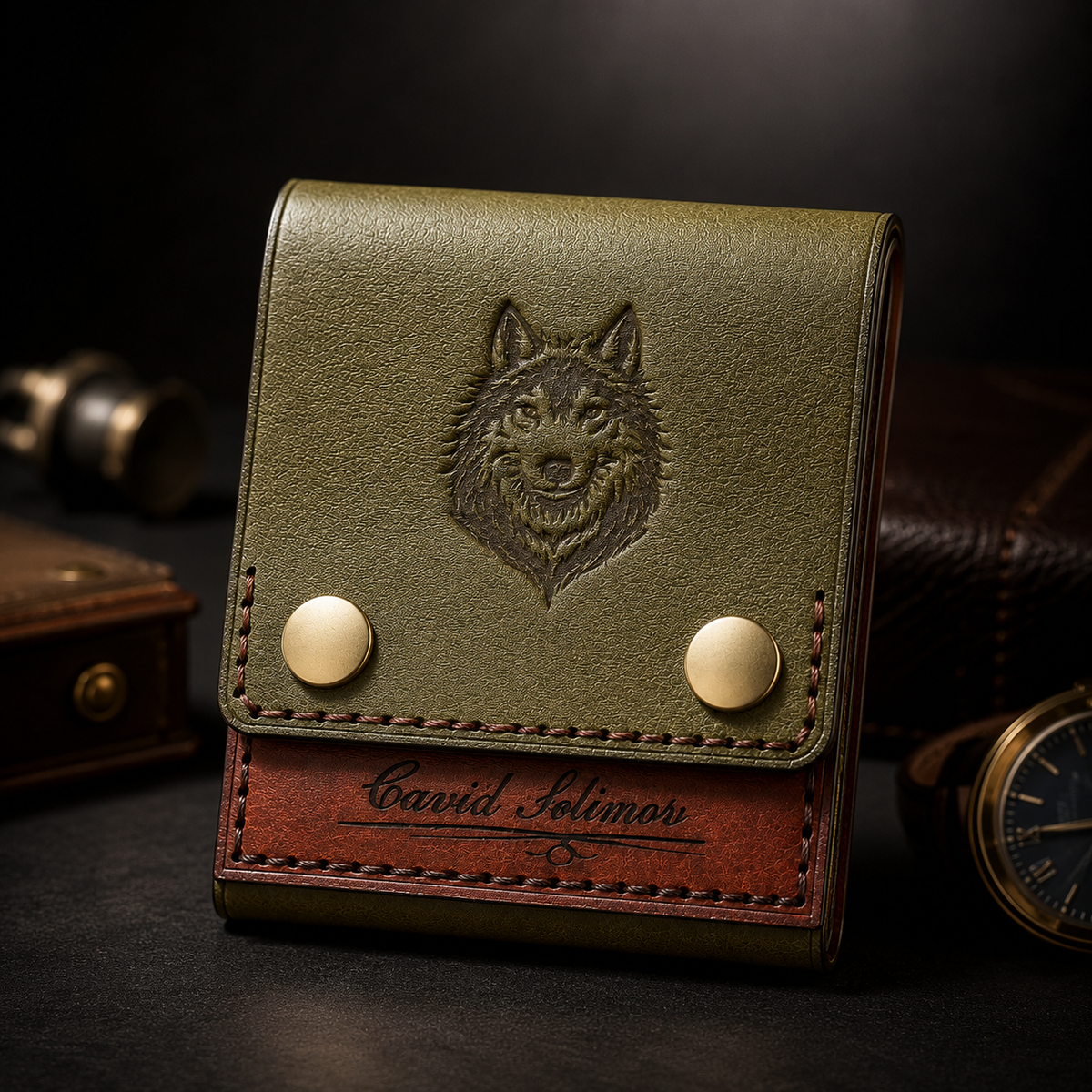 Alpha Wolf Leather Wallet 🐺