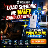 20,000 MAh 12V-Wifi Router Power Bank (8-10hrs Battery Time)