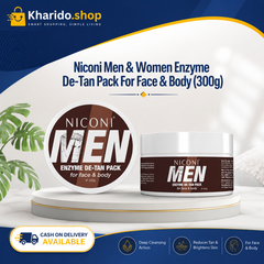 Niconi Men & Women Enzyme De-Tan Pack For Face & Body (300g)