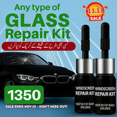 Windshield Automotive Glass Crack Nano Repair Fluid Kit – Quick & Easy Solution for any type of Glass