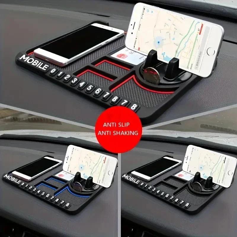 Best Selling Universal Silicone Car Dashboard Mat with Phone Holder & Non-Slip Mat - 4-in-1 Multi-Functional Dashboard Organizer (50% OFF Sale – 24 Hours Only)