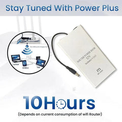 20,000 MAh 12V-Wifi Router Power Bank (8-10hrs Battery Time)