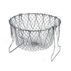 Stainless Steel Multi-Functional Foldable Chef Basket – ! اب کھانے پکانا اور تلنا ہوا آسان
