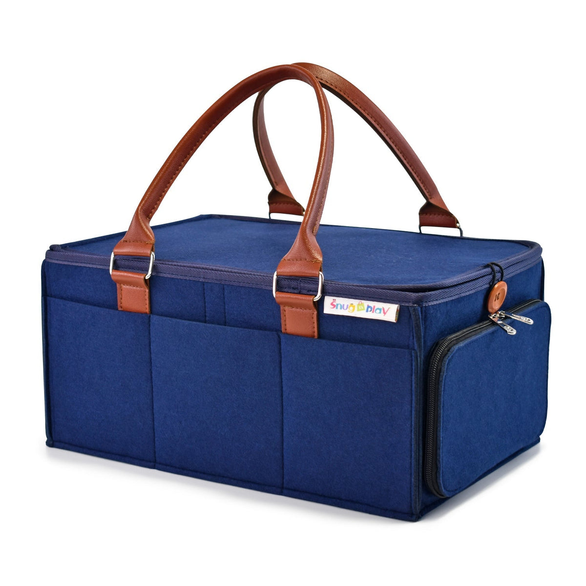 Diaper Caddy Large Size with Lid  Portable Diaper Organizer Bag
