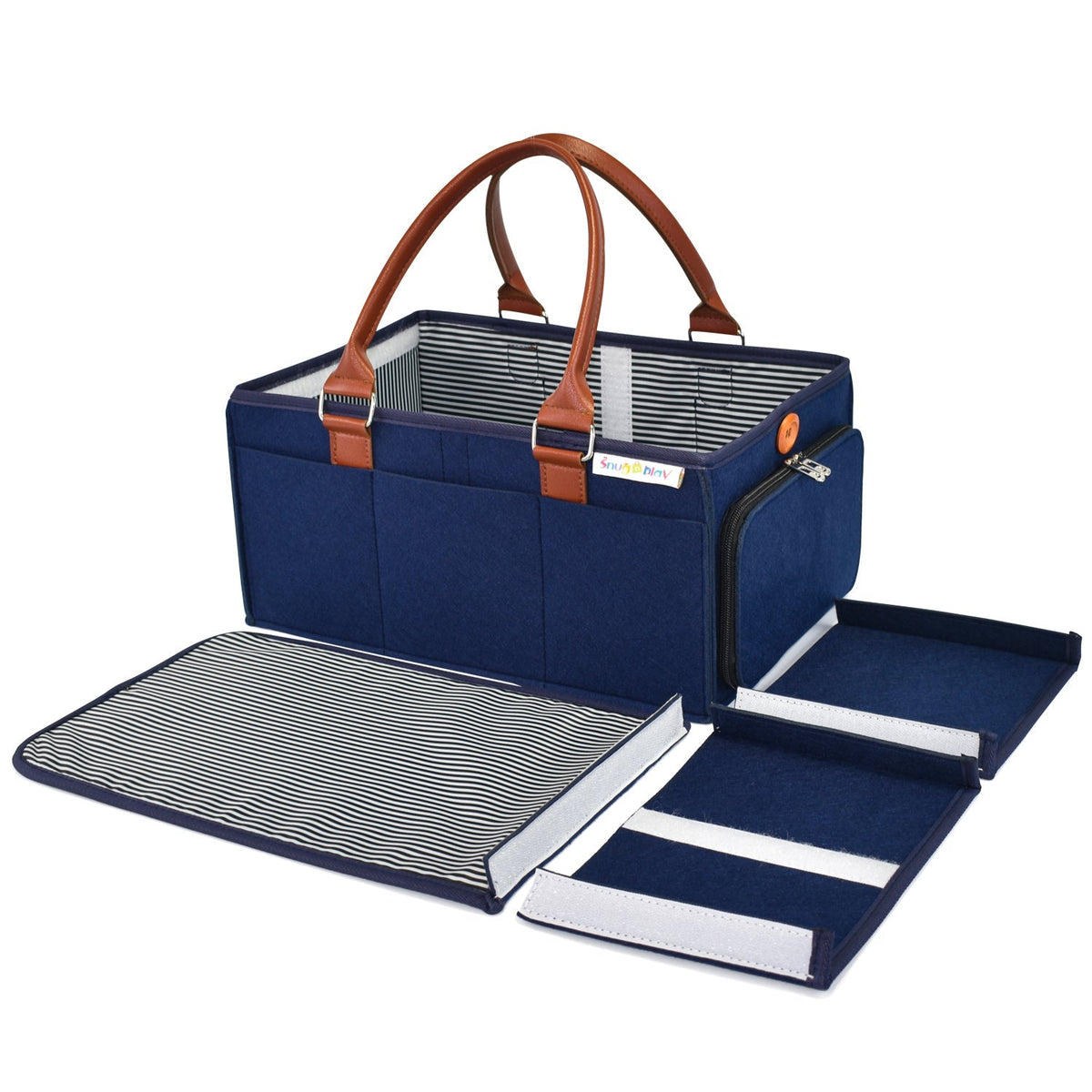 Diaper Caddy Large Size with Lid  Portable Diaper Organizer Bag