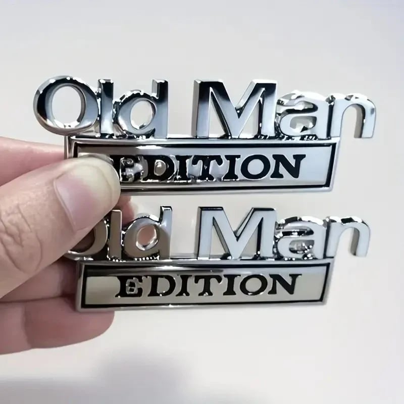 Old Man Edition Car Emblem