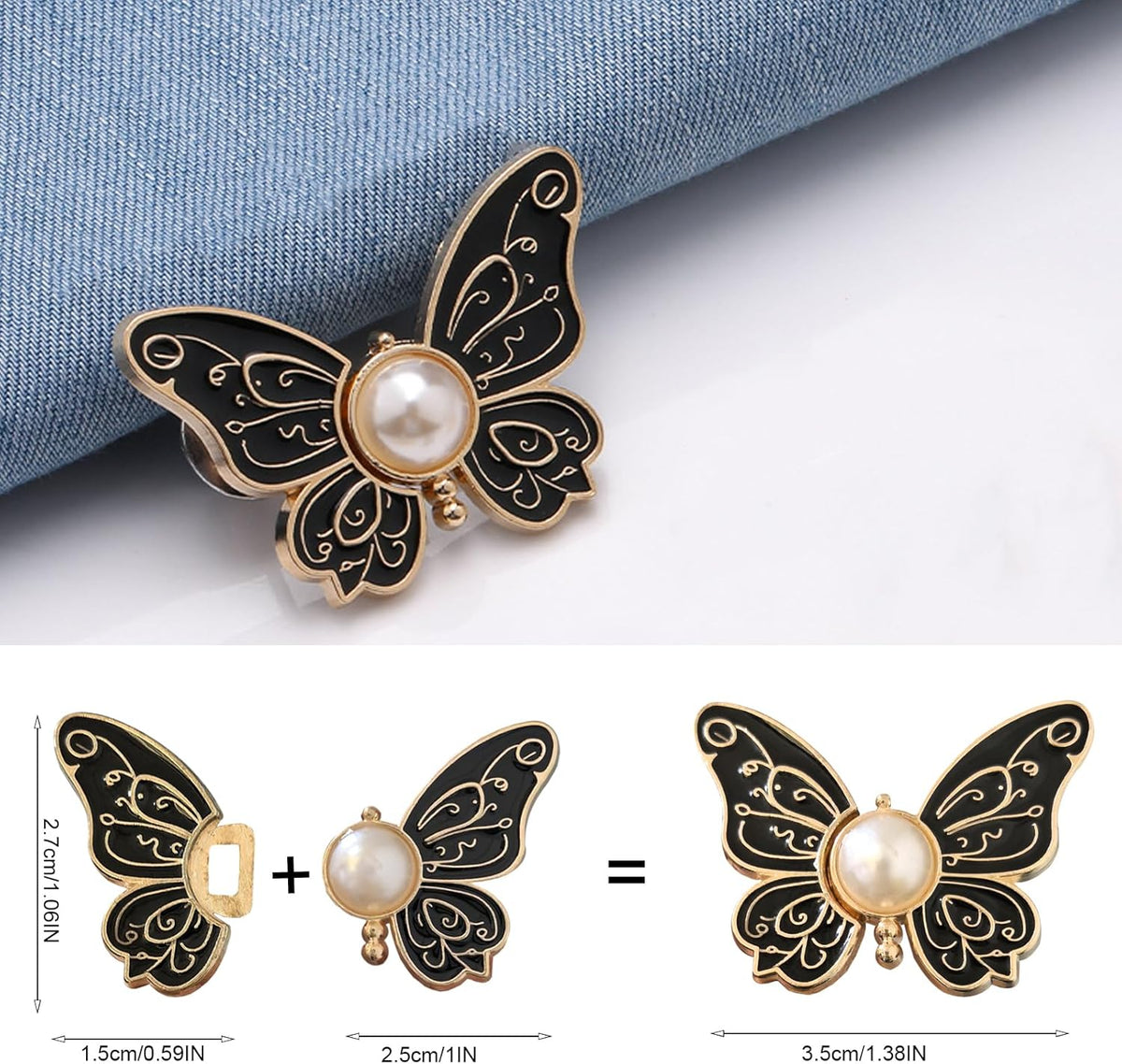Detachable Butterfly Clips