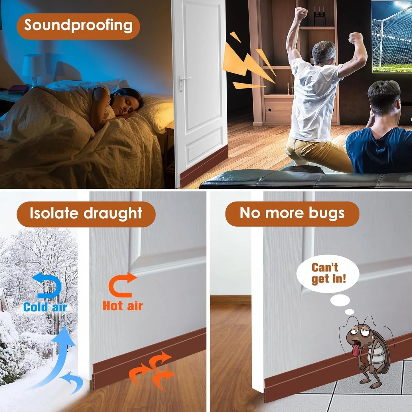 Door & Window Sealing Tape – 3 Meter  ( Buy 1 Get 1 FREE )
