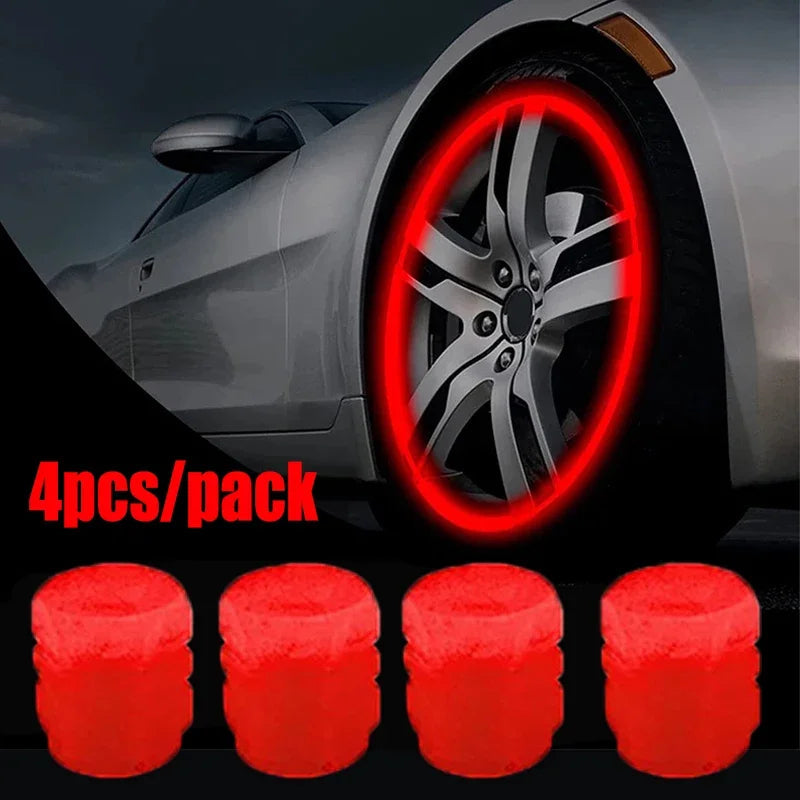Night Glow Tire Valve Caps