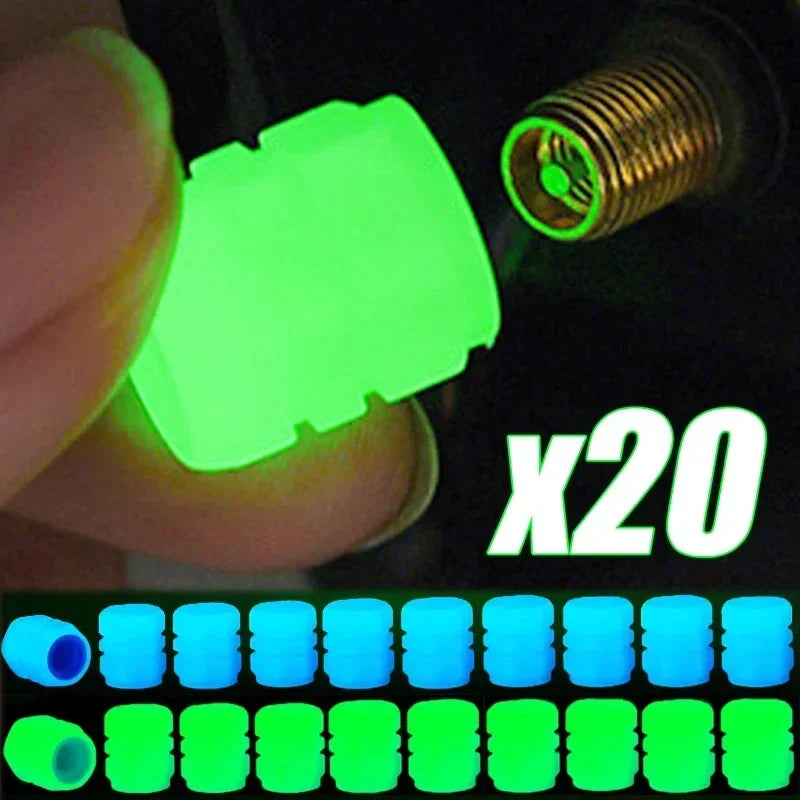 Night Glow Tire Valve Caps
