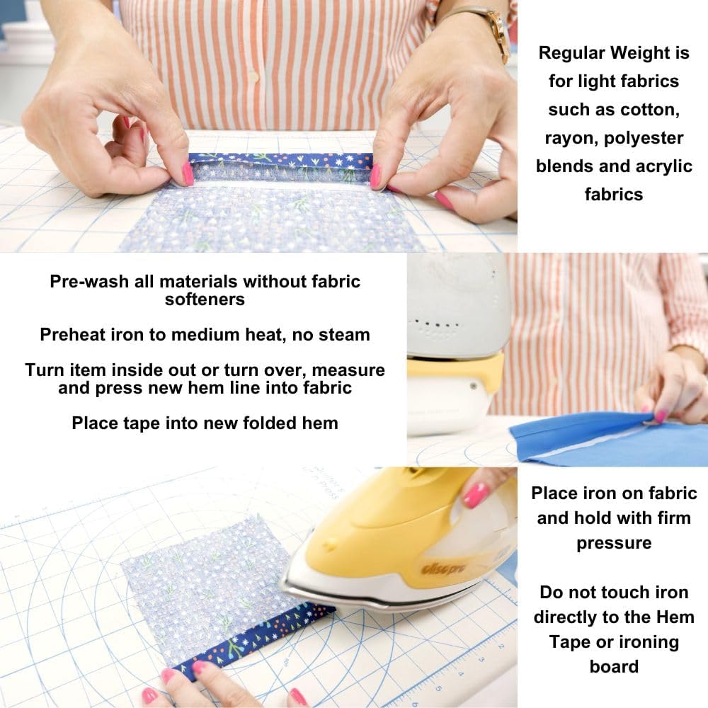 Adhesive Fabric Clothes Iron On Hem Tape (80m)