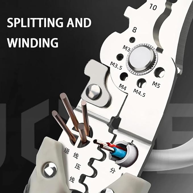 All in 1 Multi-Functional Plier - Wire Stripper ,Cutter ,Crimper | Pure Stainless Steel