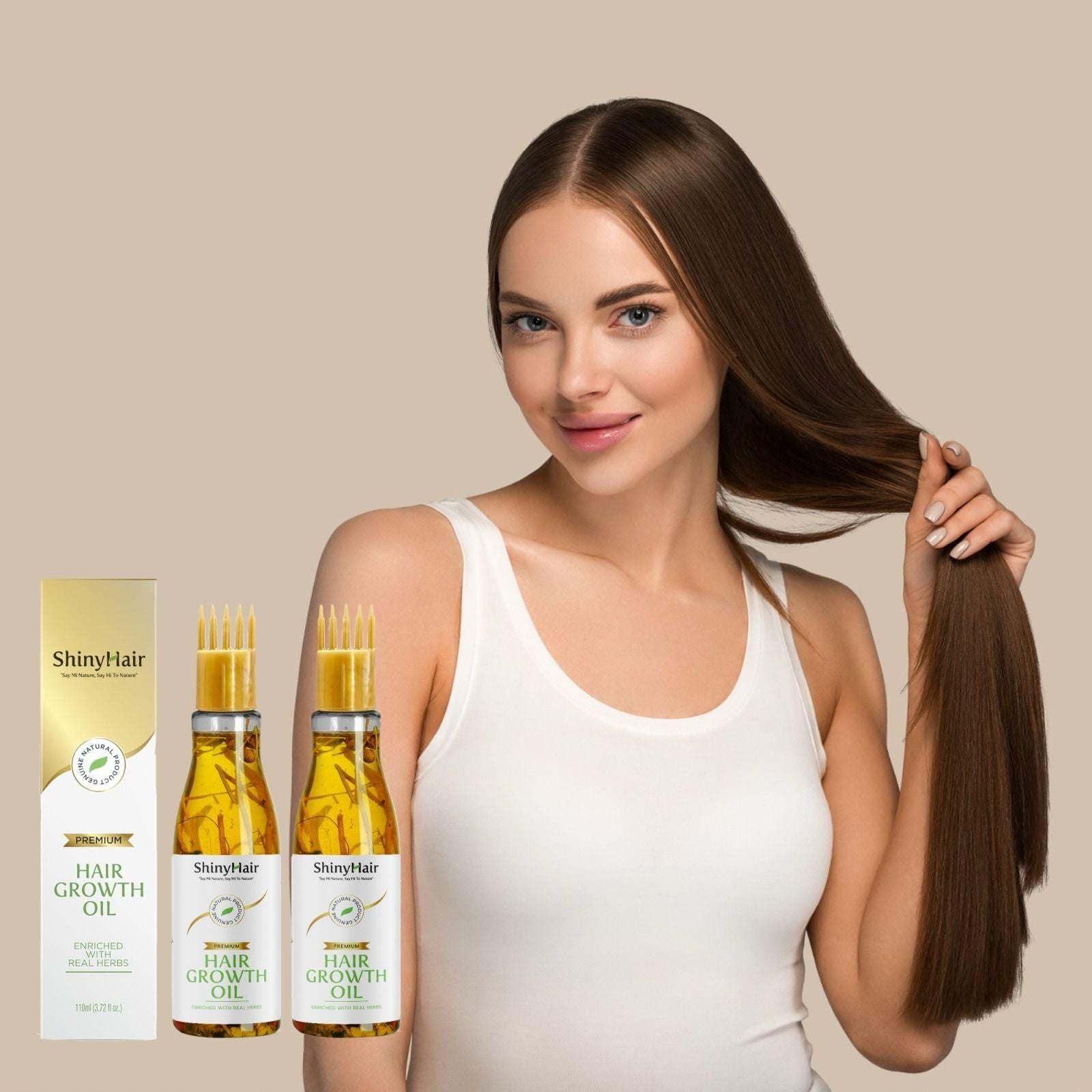 ShinyHair Growth Oil Enriched With Real Herbs 110ml MAN & WOMAN (BUY 1 GET 1)