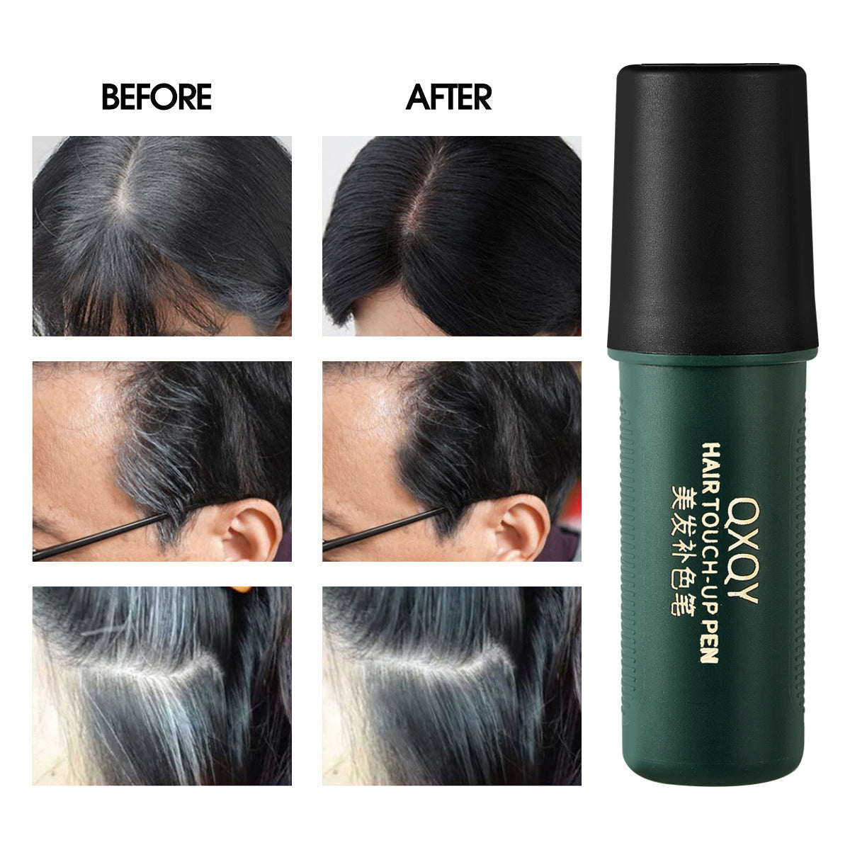 2-in-1 Hair Dye Touch-Up Stick with Comb