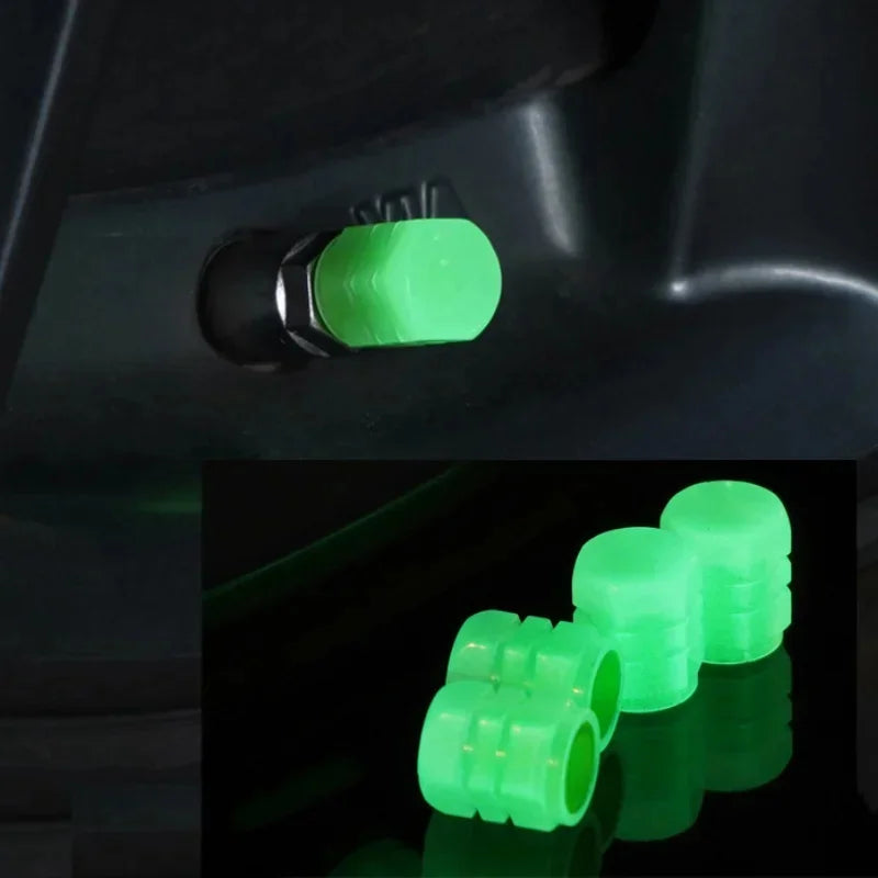 Night Glow Tire Valve Caps