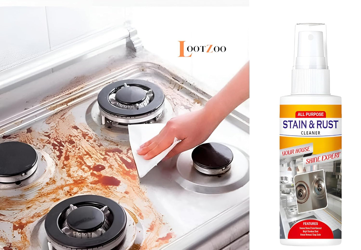 Multi-Purpose Rust Remover Spray 50ML ( Buy 1 Get 1  Free🔥)
