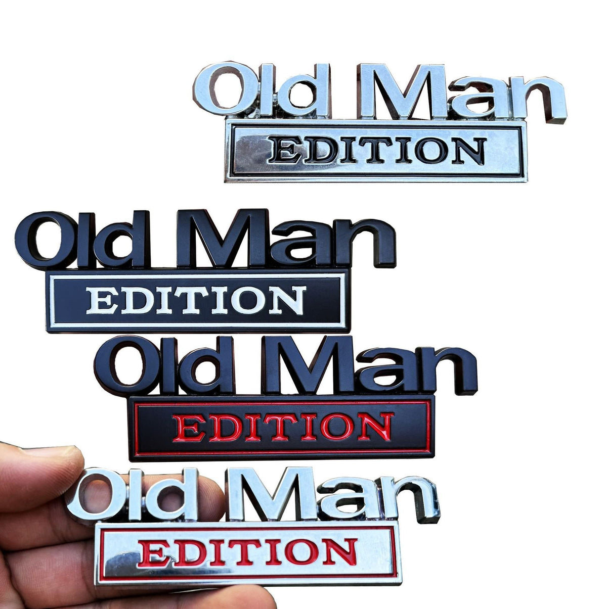 Old Man Edition Car Emblem