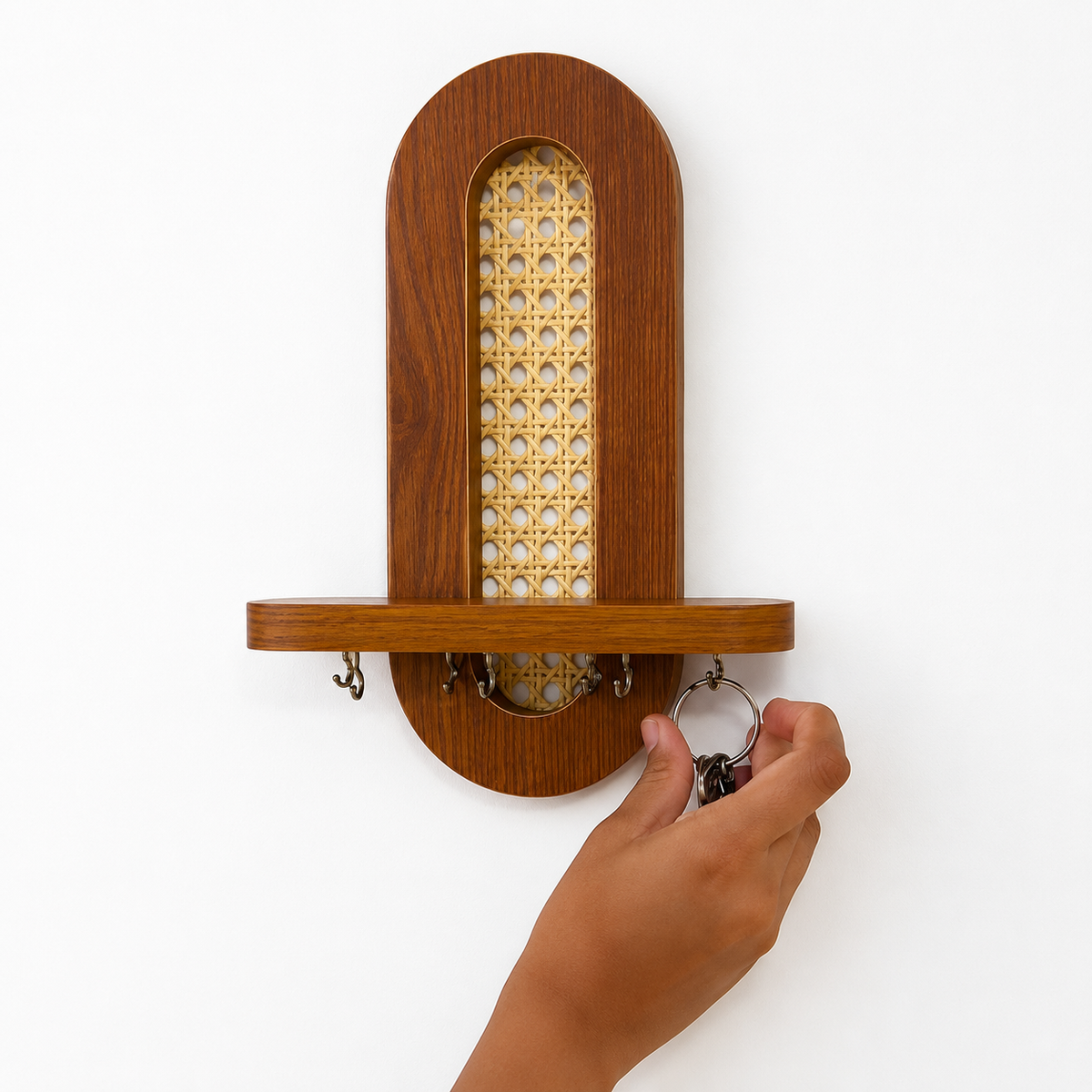 Premium Wooden Key Holder Shelf