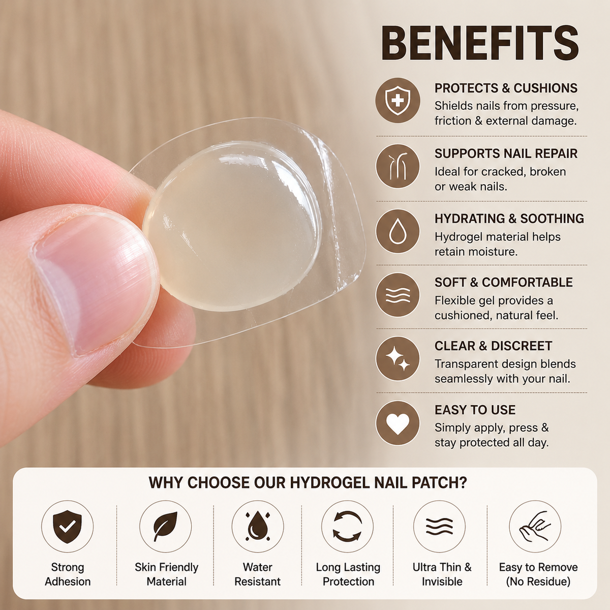 Re-Useable Ultra Hydration Nail Rescue Patch