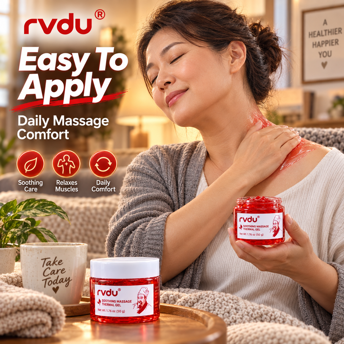 RVDU Warming Soothing Massage Gel for Muscles
