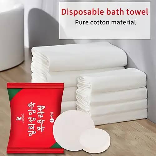 Compressed Bath Towels