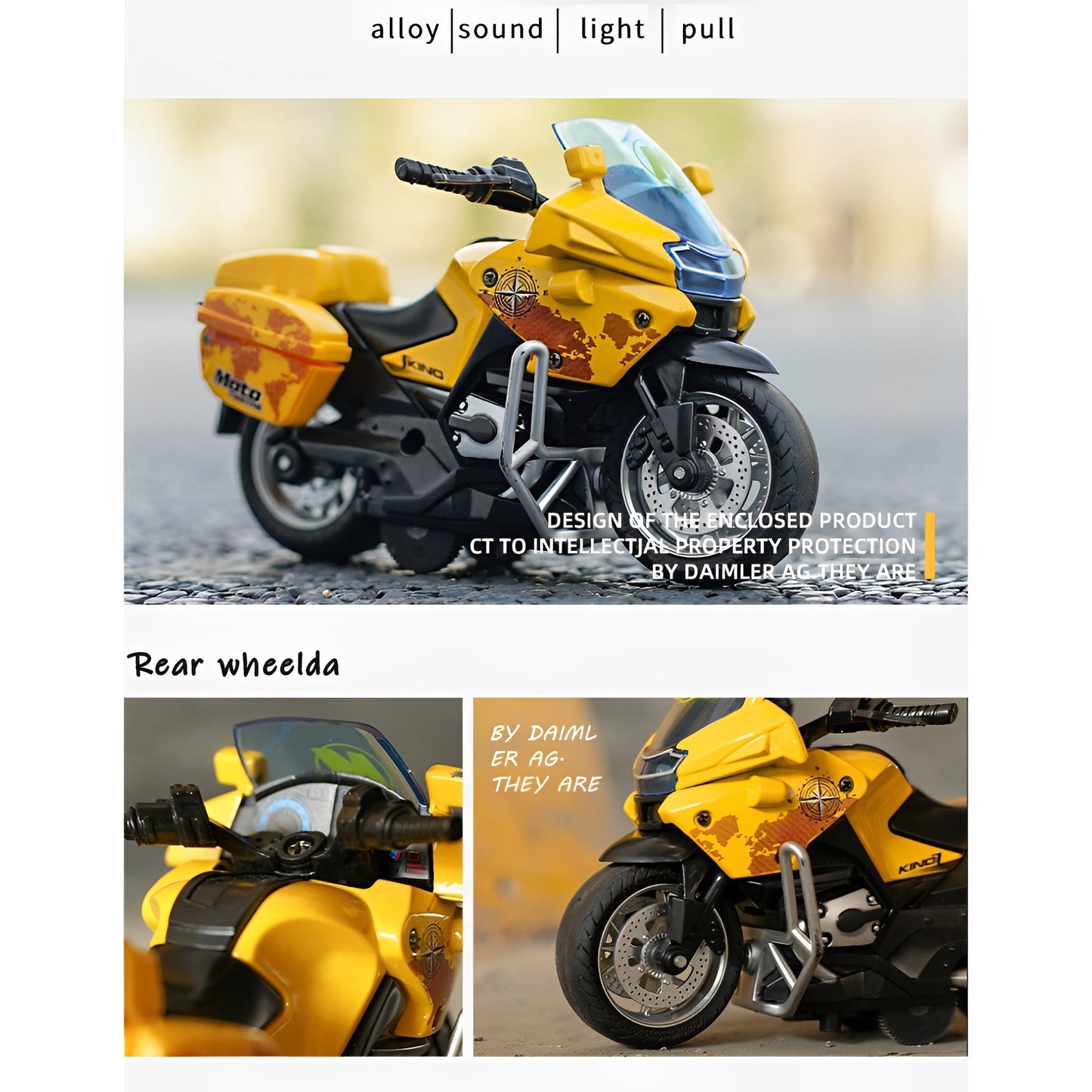Friction Powered Motorbike