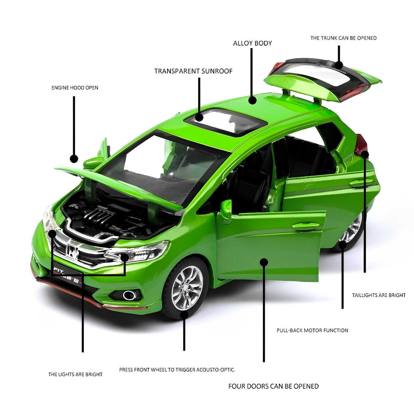 Honda Fit GK Alloy Car Toy