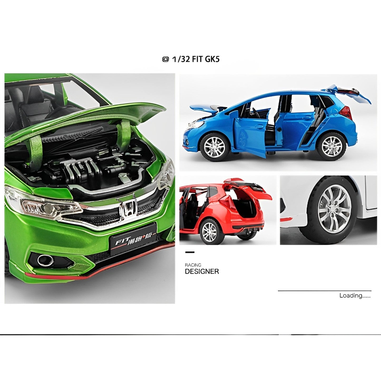 Honda Fit GK Alloy Car Toy