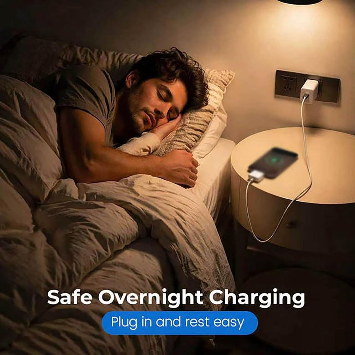 AutoPop AI Charger 140W | Smart Auto-Disconnect USB-C Power Protector