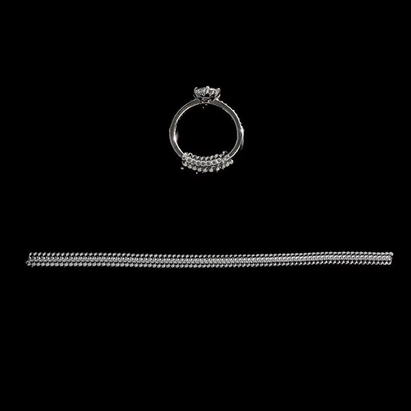 Spiral Ring Finger Ring Size Adjuster / Pack Of 5