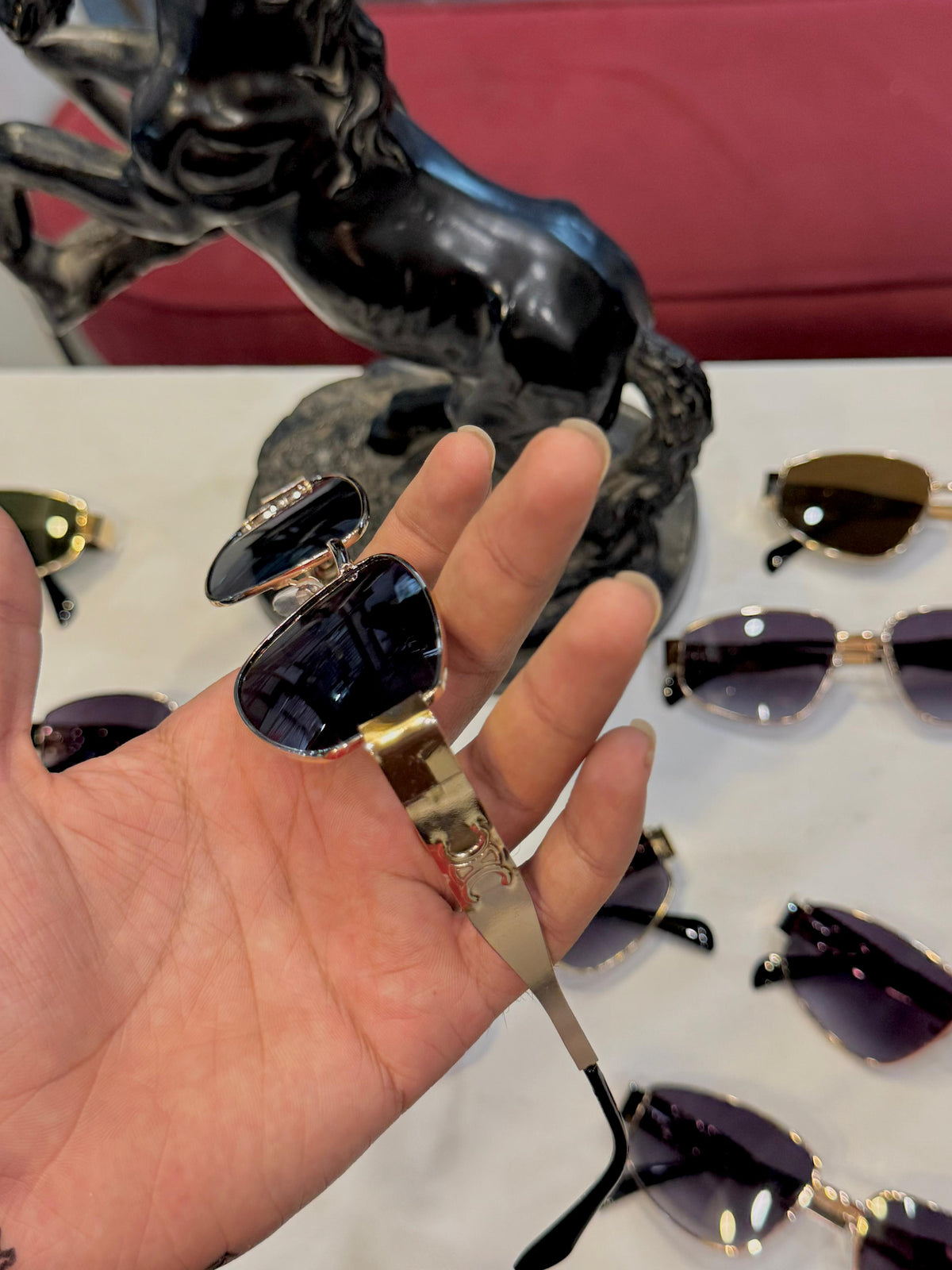 Unisex Celine Oval Glasses