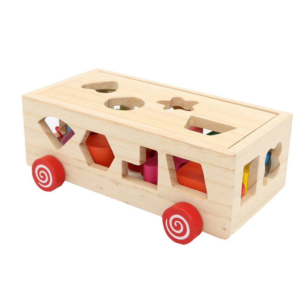Wooden Shape Sorter Car Toy
