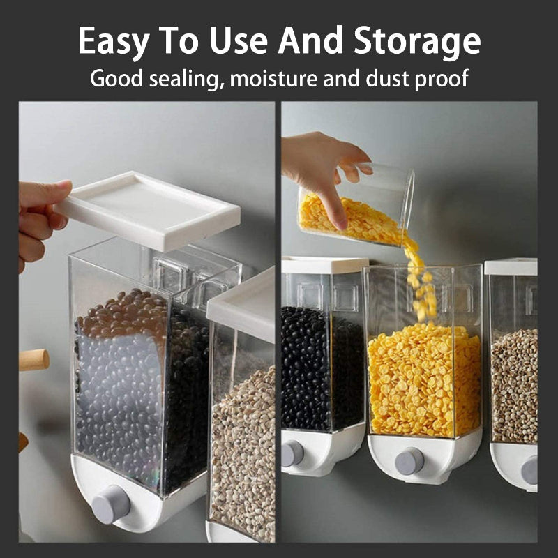 Space-Saving Wall Mounted Grain Dispenser