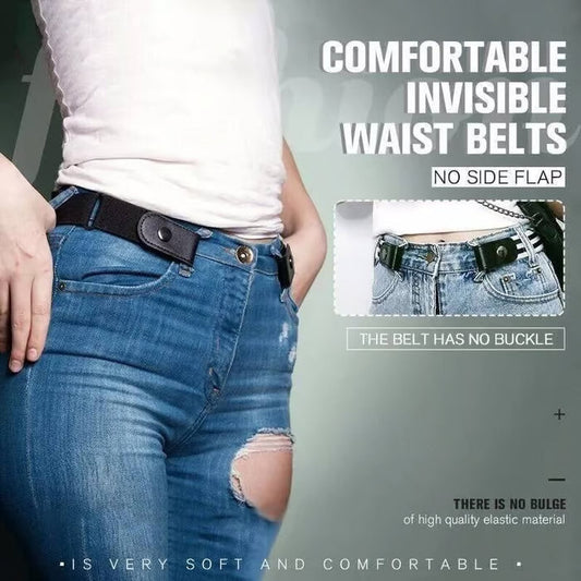 Unisex Buckle-free Invisible Elastic Waist Belts