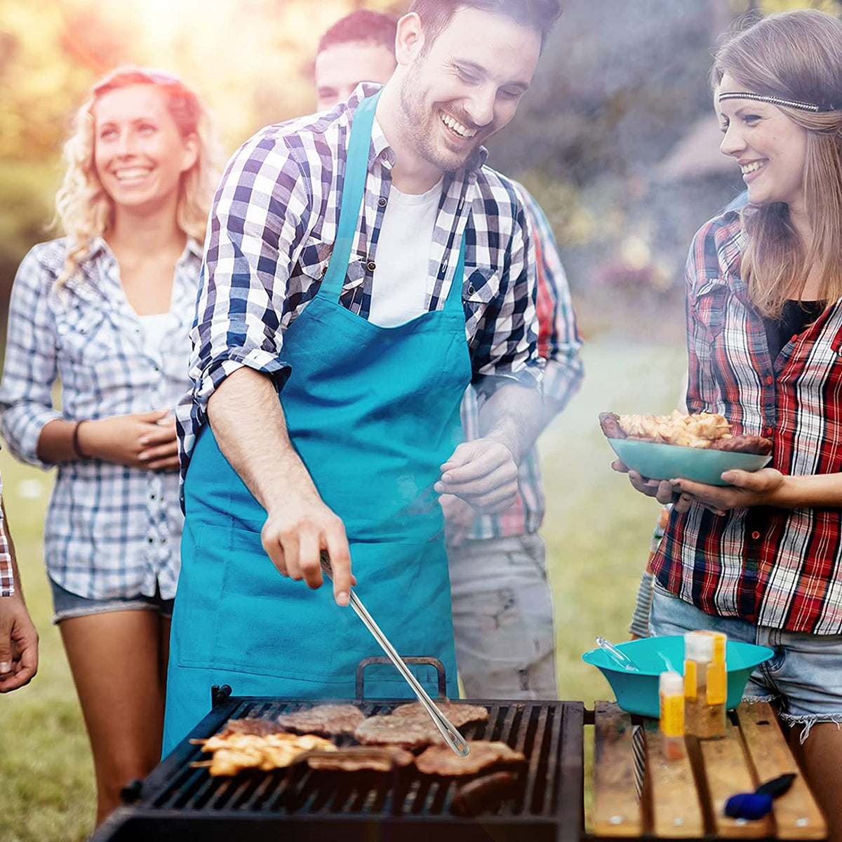 Stainless Steel Grill Tongs ( 5 Years Life )