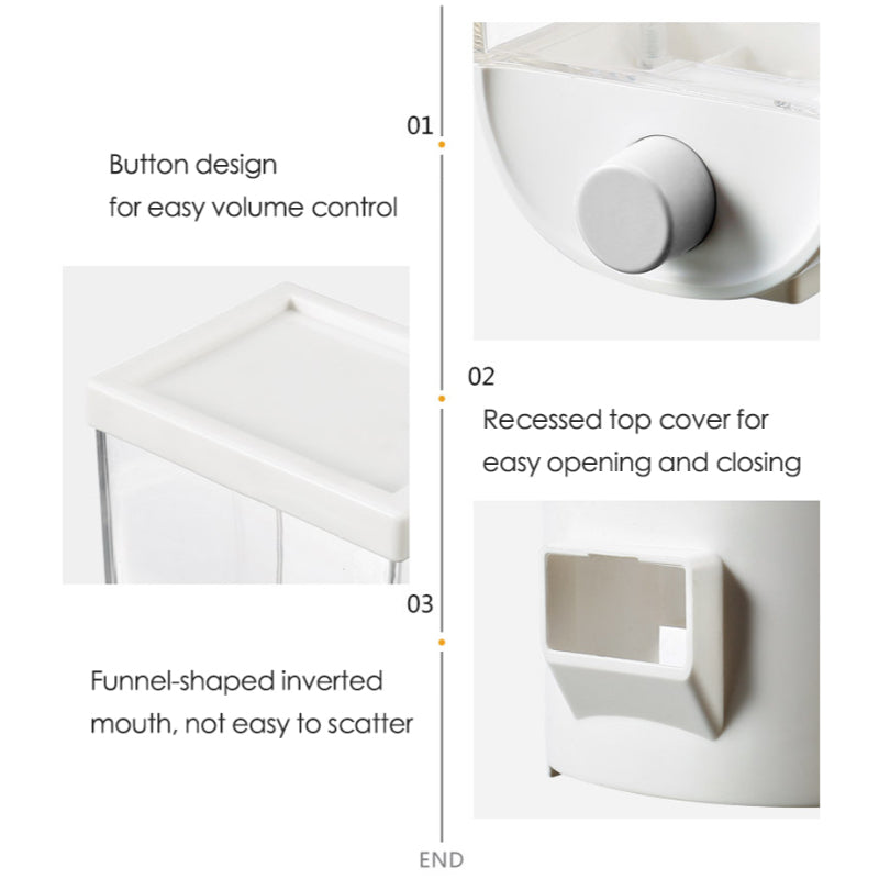 Space-Saving Wall Mounted Grain Dispenser