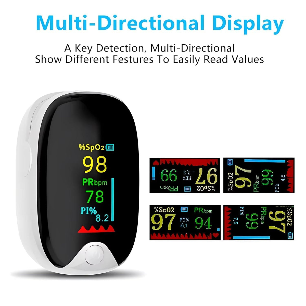 New Medical Portable Finger Pulse Oximeter
