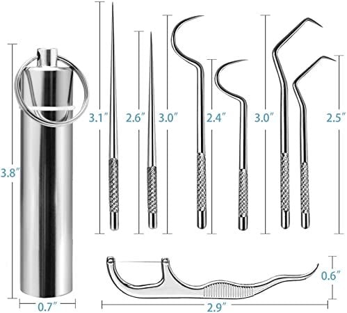 7 in 1 Titanium Toothpick KeyChain