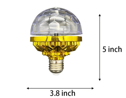 2 in 1 Colourful Rotating Disco Ball Light + Speaker
