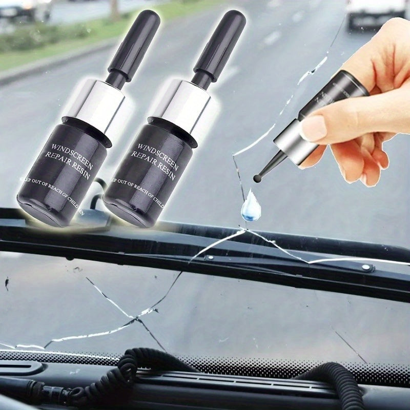 Windshield Automotive Glass Crack Nano Repair Fluid Kit – Quick & Easy Solution for any type of Glass