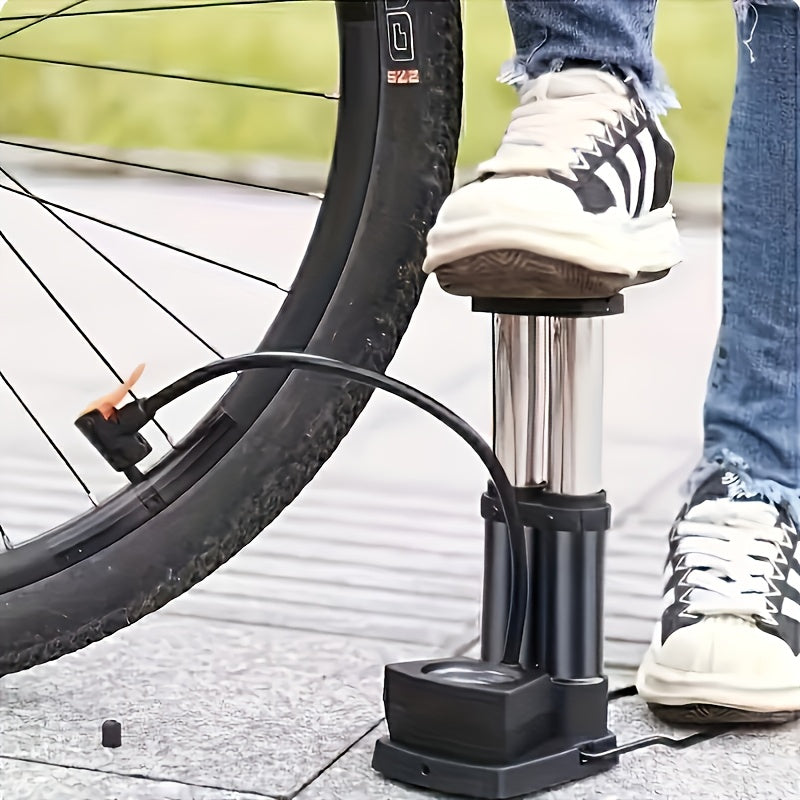Foot & Hand Air Pump With Pressure Gauge