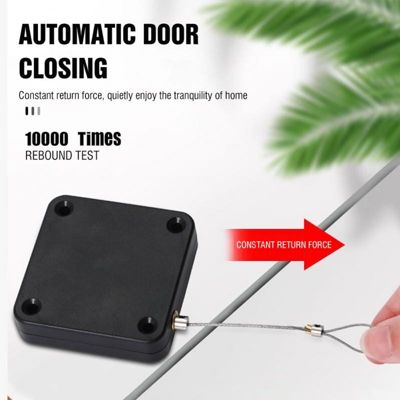 Punch-Free Automatic Door Closer – Self-Closing, Multifunctional, Easy Install for Home & Office
