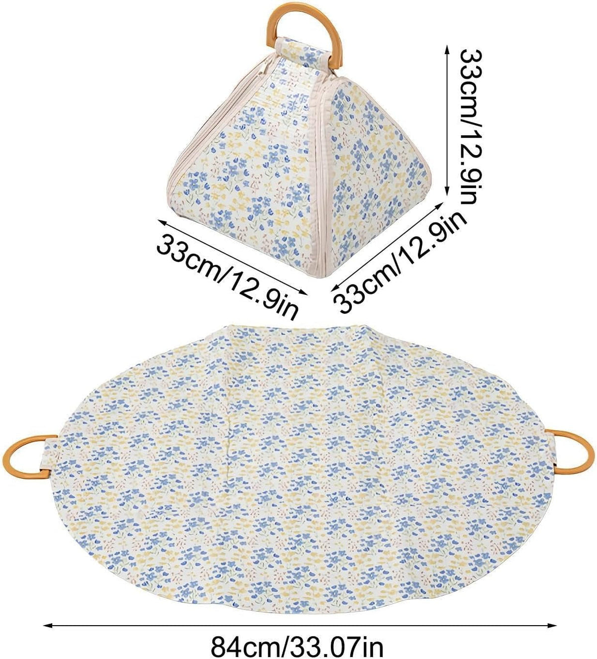 Elegant Floral Picnic Bag