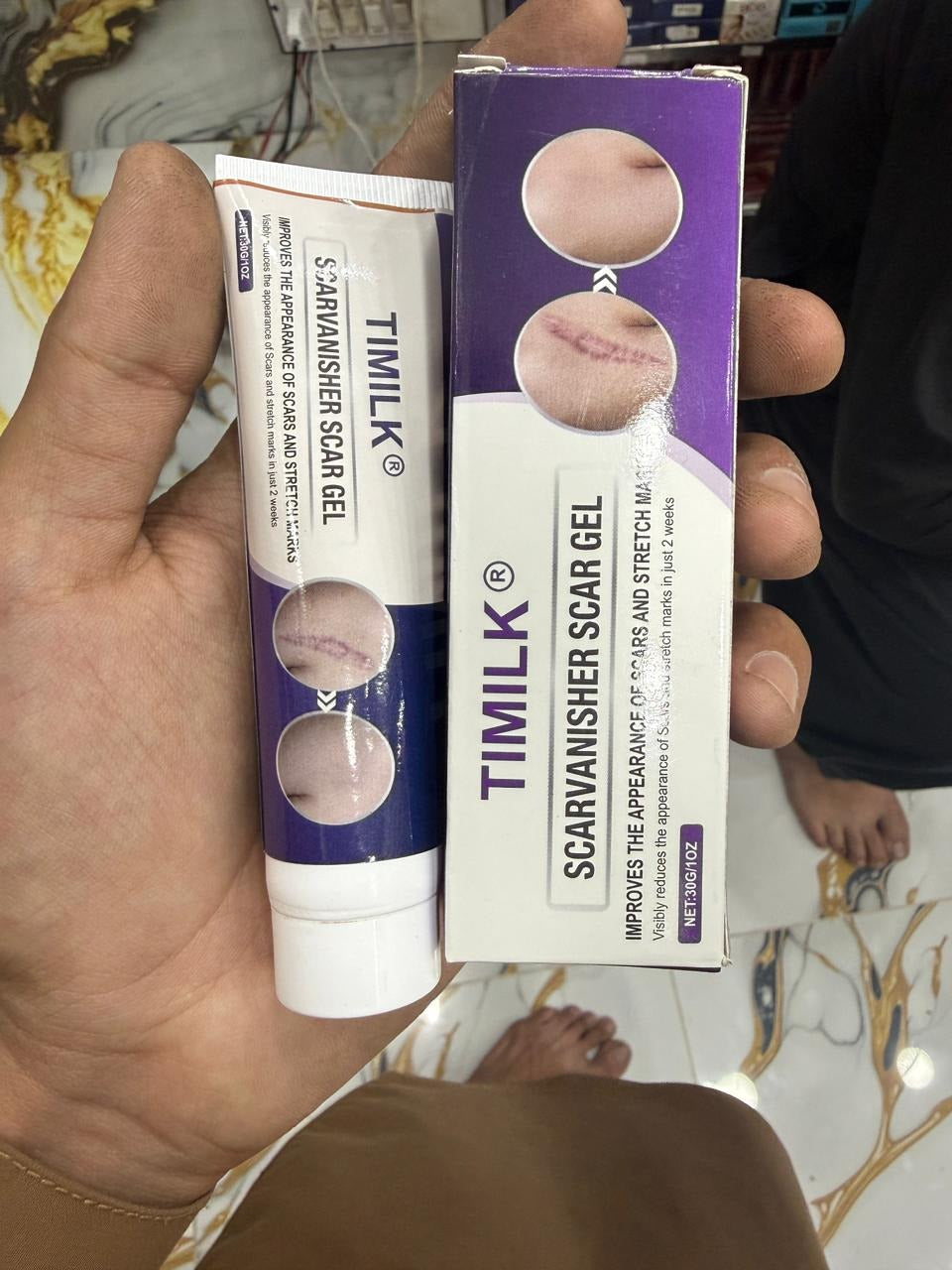 TIMILK Advanced Scarvanisher Gel | Fast-Acting Scar & Stretch Mark Reduction | 30g