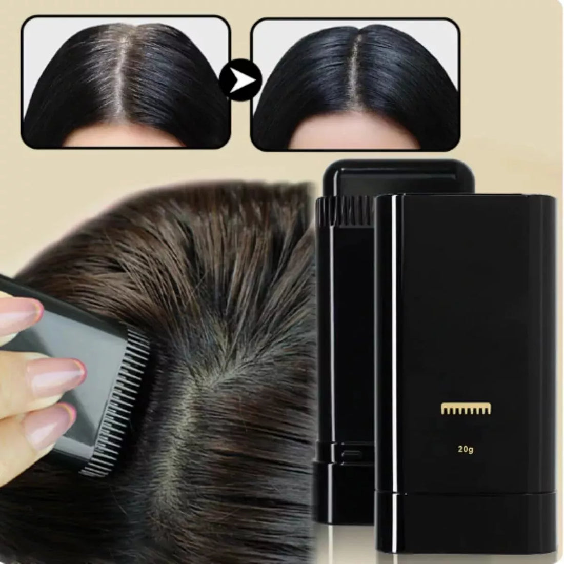 Imported Hair Dye comb strip for grey and white hairs (Black & Brown)
