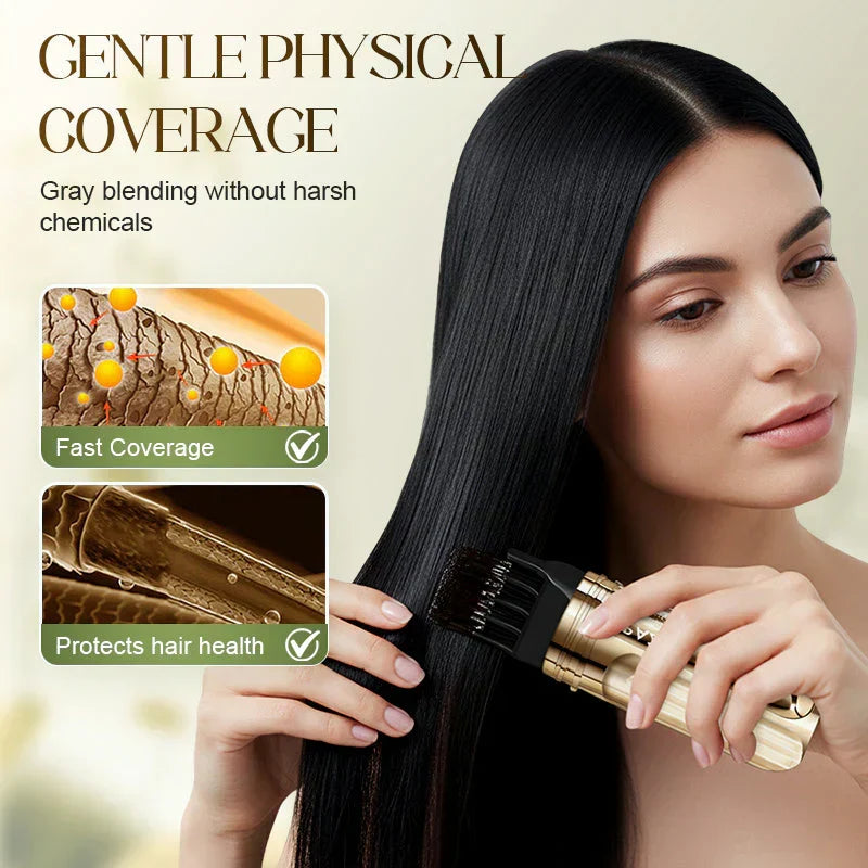 2-in-1 Gray Coverage Hair Dye Comb