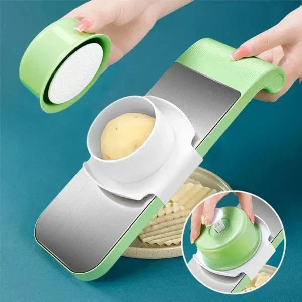 Stainless Steel Multifunctional Vegetable Cutter & Grater | 6-in-1 Slicer, Shredder, Peeler –  .....!معیار کی گارنٹی 100٪ – کھول کر چیک کریں، پھر ادائیگی کریں