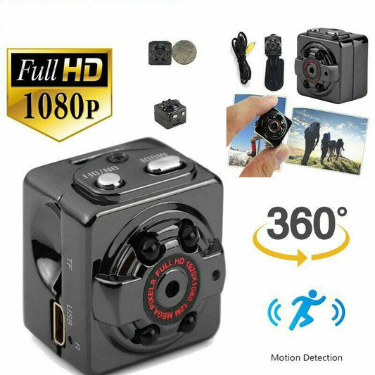 Mini Camera with Infrared Night Vision and 1080P HD Recording
